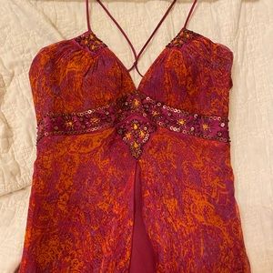 Silk dress by Shelli Segal, size 0